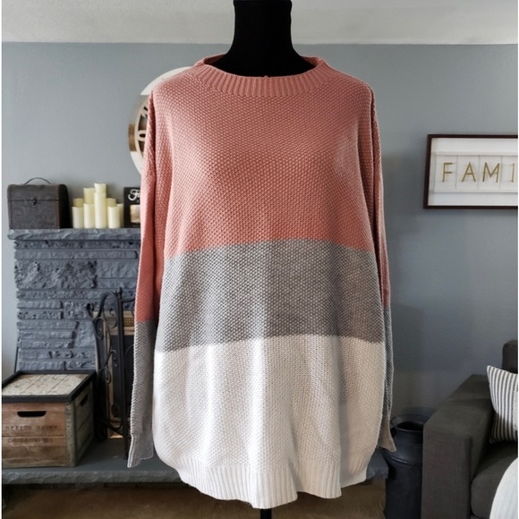 Cute color block sweater, Size 3XL, SHEIN - Picture 9 of 10